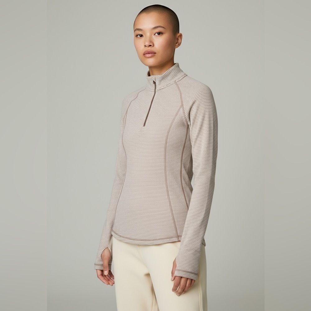 Avalanche Women's Striped Half-Zip Sweater